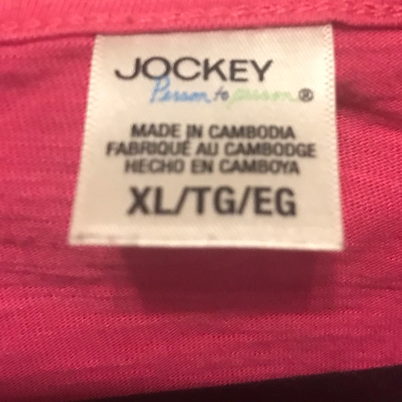 Jockey Tshirt size XL hot pink - Picture 2 of 5